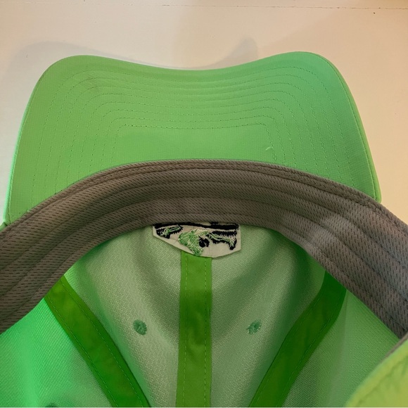 FootJoy FJ Performance Golf Hat Green Old School Logo Adjustable Strapback Cap - Picture 8 of 10